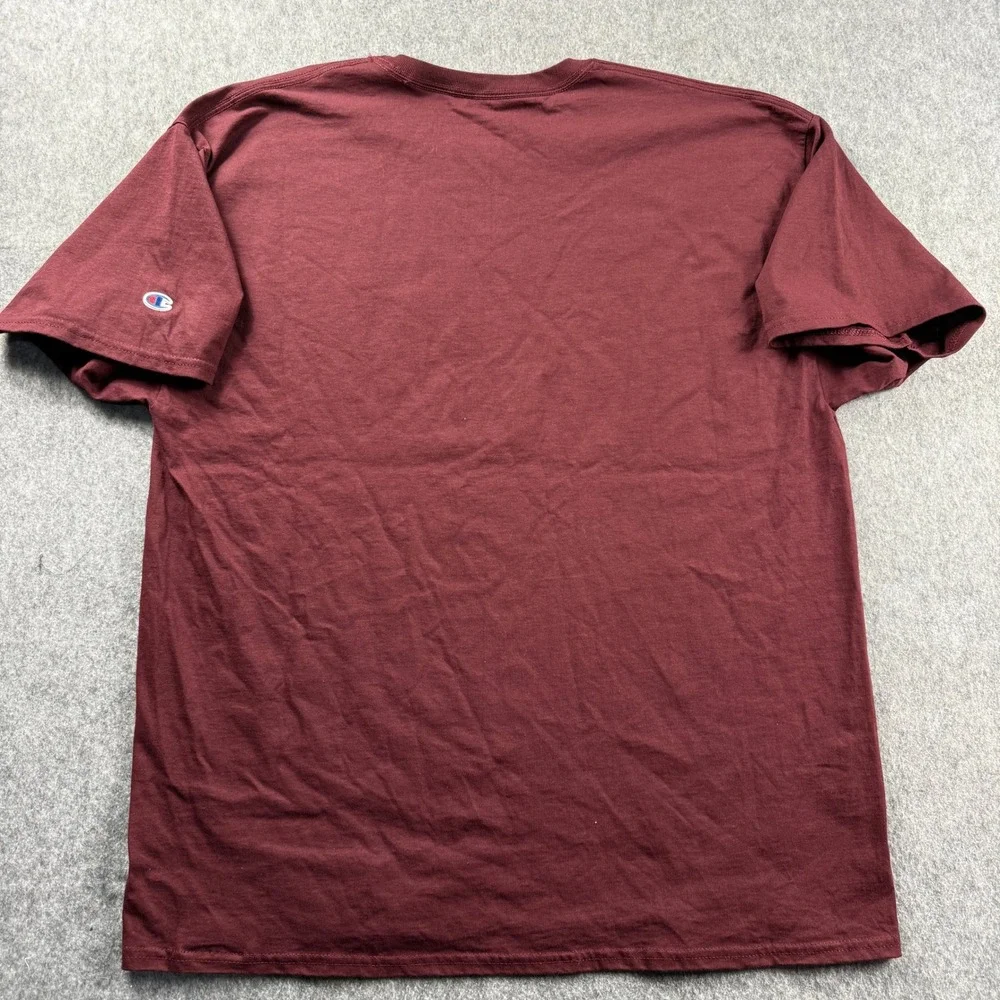 Champion Texas A&M Tennis T-Shirt Mens 2XL Maroon Short Sleeve Aggies NCAA - Picture 6 of 10